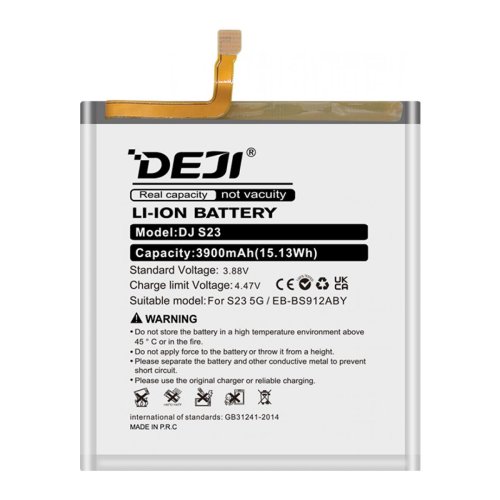 Акумулятор DEJI EB-BS912ABY для Samsung Galaxy S23 5G SM-S911, 3900 мА·год