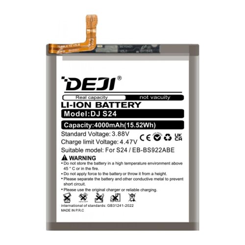 Акумулятор DEJI EB-BS922ABE для Samsung Galaxy S24 SM-S921, 4000 мА·год