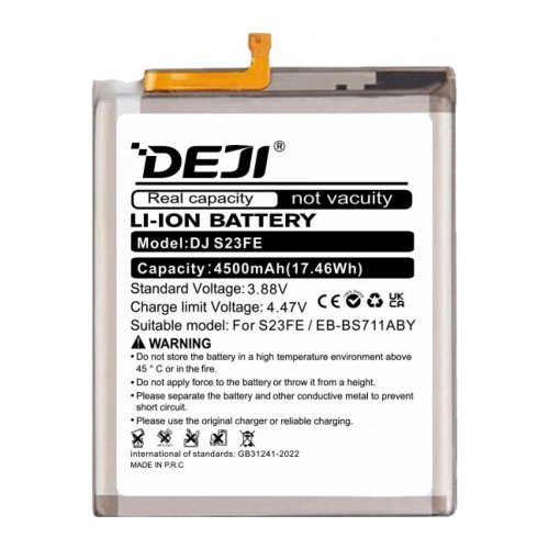 Акумулятор DEJI EB-BS711ABY для Samsung Galaxy S23 FE SM-S711, 4500 мА·год