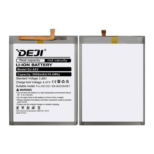 Акумулятор DEJI EB-BA536ABY для Samsung Galaxy A53 5G SM-A536, 5000 mAh