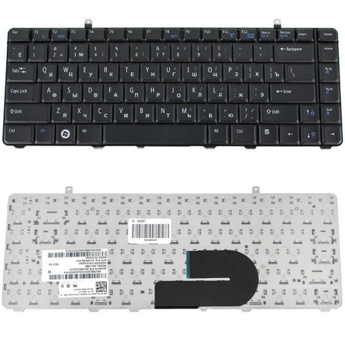 Клавіатура для ноутбука Dell Vostro A840/A860/1014/1015/1088, RU-розкладка, чорна