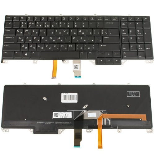 Клавіатура для ноутбука Dell Alienware 17 R4/17 R5, чорна, RGB підсвітка, версія 1