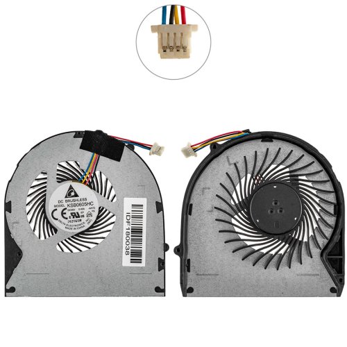 Вентилятор (кулер) для Lenovo IdeaPad B570/B570E/B575/B575E/V570/Z570/Z575/V570A/V575/V575A/Z575A, DC 5V 0.45A, 4pin, KSB0605HC-AH72 Original