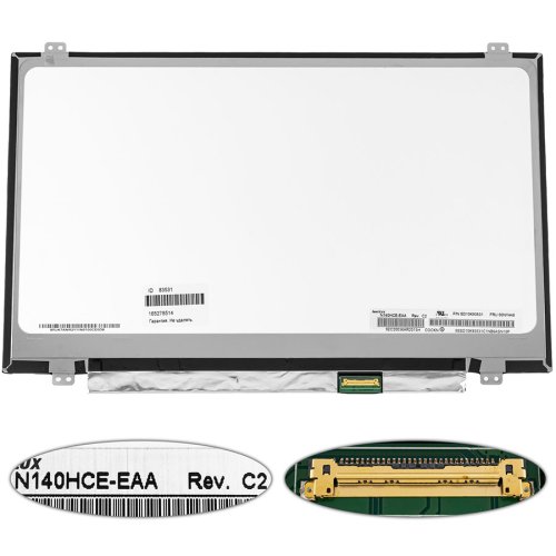 Матриця 14" N140HCE-EAA IPS FHD 1920×1080 eDP 30pin 250кд/м² LED Slim матова (renew)