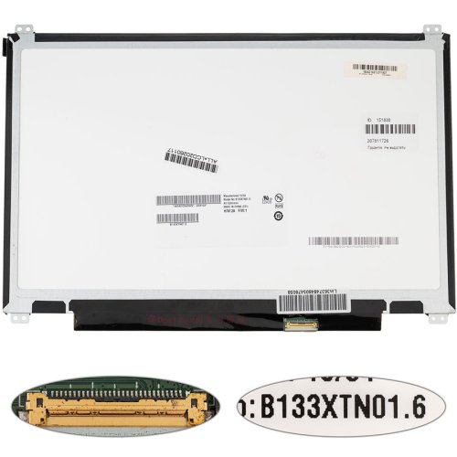Матриця 13.3" B133XTN01.6 1366×768 30pin eDP LED Slim матова, роз’єм справа знизу (renew)