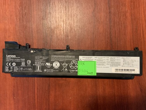 Акумулятор LENOVO SB10F46461 (00HW023), знос 17%, для ThinkPad T460S, T470S Series Original