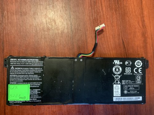 Акумулятор ACER AC14B8K, знос 68% для Nitro 5/Aspire V3-371/E3-111/112/112M/ES1-111/E5-731/771/ES1-511/711/V3-331/371 Original