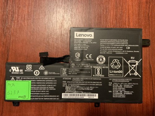 Акумулятор LENOVO L15L3PB1, знос 14%, для Lenovo Chromebook N22 (B5257) Original