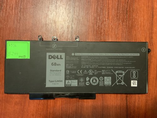 Акумулятор Dell GJKNX, знос 79% для Latitude E5580/E5480/E5280, 5580/5480, M3520/M3530, Dell 15 3530 (B5244) Original
