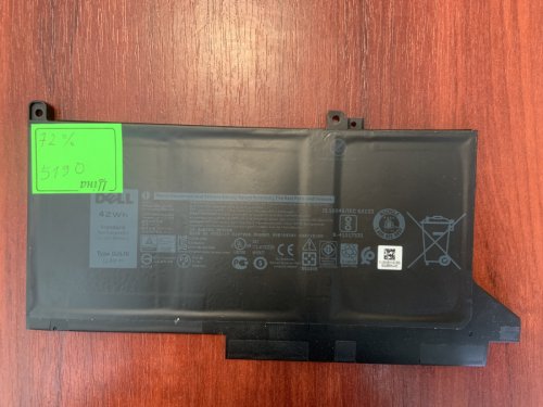 Акумулятор DELL DJ1J0, знос 72%, для Latitude 7280/7290/7380/7390/7480/7490, E7280/E7290/E7380/E7484 (B5190) Original