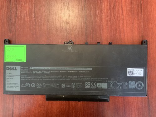 Акумулятор DELL J60J5, знос 30%, для Latitude E7260/E7270/E7470 (R1V85 MC34Y 242WD) Original