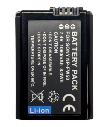 Акумулятор Sony NP‑FW50 1080 мА·год для A5100/A6000/A7 II/A7S II