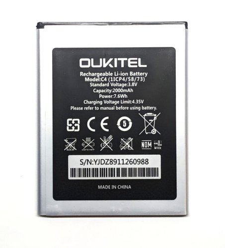 Батарея аккумулятор акб Oukitel C4 1ICP4/58/73 2000mAh