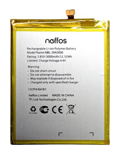 Акумулятор для TP-Link Neffos X1 Max (TP903A) NBL-35A3000, 3000 мА·год