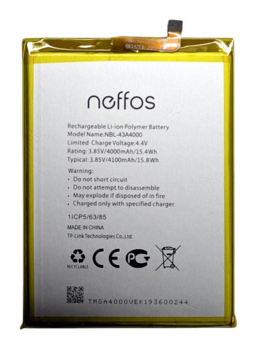 Акумулятор TP-Link NBL-43A4000 для Neffos X20/X20 Pro (TP7071A/TP9131A)