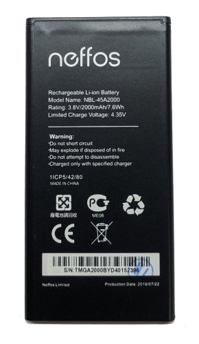 Акумулятор TP-Link NBL-45A2000 (TP601) для Neffos C5L, 2000 мА·год