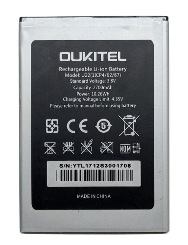 Акумулятор для Oukitel U22 — надійна змінна батарея для смартфона