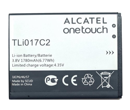 Акумулятор Alcatel TLi017C1/TLi017C2 для One Touch OT-5027B, Dawn OT-4060O, Streak OT-4060A Ideal