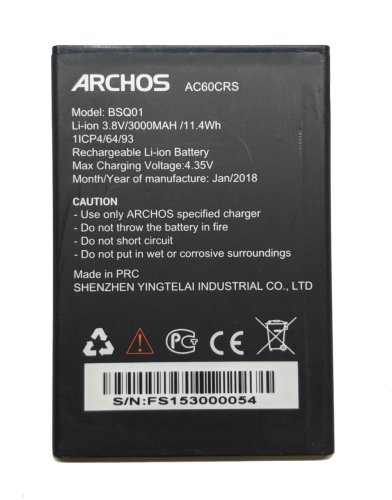 Акумулятор Archos AC60CRS BSQ01 — надійна батарея для пристроїв Archos