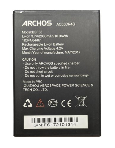 Акумулятор Archos AC55CR4G (BSF35) для смартфона, оригінальна заміна