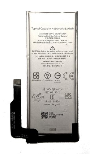 Акумулятор G27FU для Google Pixel 5a 5G — 4680 мА·год