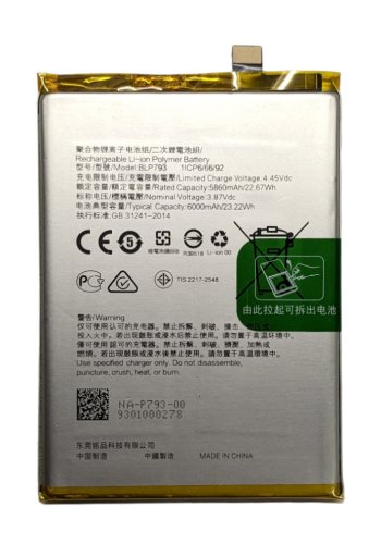 Акумулятор BLP793 для Realme C12/C15/C25/7i — надійна батарея для смартфона