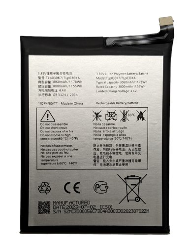 Акумулятор TLp030K7/TLp030KA для Alcatel OT-5024D, 1S 2019, 5024Y, 5024K