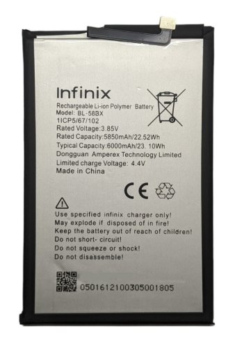Акумулятор BL-58BX для Infinix Hot 12 Play, Hot 30 та Smart 6
