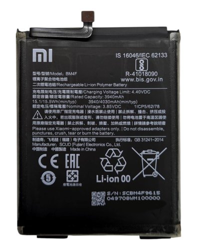 Оригинальный аккумулятор Xiaomi BM4F для Mi A3, Mi CC9e, Mi 9 Lite
