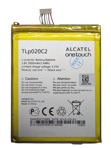 Акумулятор TLP020C2 для Alcatel S950 Idol X/S, 6034R, 6037Y