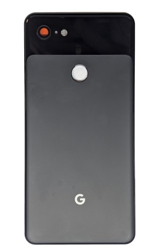 Задня кришка для Google Pixel 3 XL чорна зі склом камери