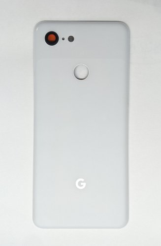 Задня кришка для Google Pixel 3, біла, зі склом камери