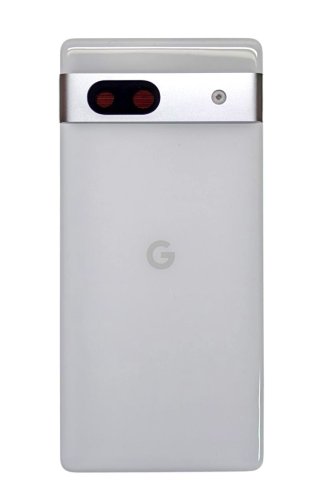 Задня кришка Google Pixel 7a біла, оригінал Китай, зі склом камери