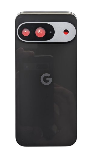 Задня кришка для Google Pixel 9, чорний глянець, зі склом модуля камери