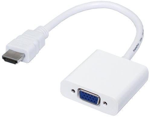 Перехідник-конвертер HDMI→VGA (адаптер) для підключення монітора/проєктора