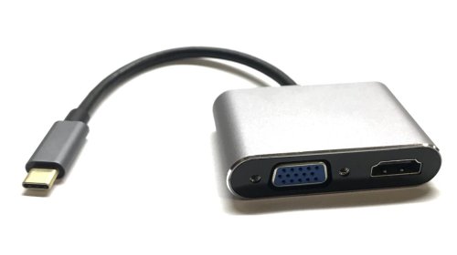 Конвертер USB Type‑C→HDMI/VGA для MacBook iMac, підтримка MHL