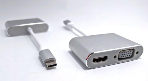 Конвертер USB‑C→VGA/HDMI (MHL) перехідник для MacBook та iMac