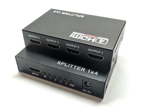 HDMI-спліттер 1×4 порти — розподільник сигналу на 4 екрани/монітори