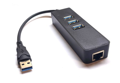 USB 3.0 гігабітний адаптер LAN 1Gbps + USB-хаб (USB to LAN Hub)