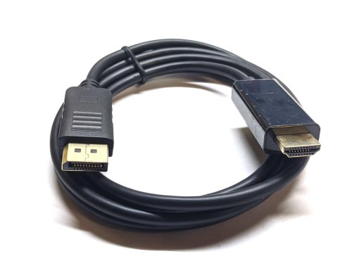 Кабель-перехідник DisplayPort→HDMI 1,5 м для підключення ПК до монітора/ТВ
