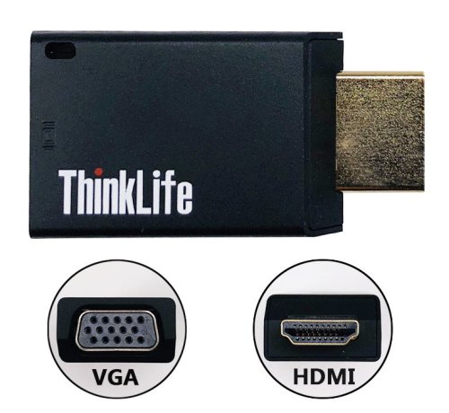Перехідник Lenovo HDMI→VGA для підключення монітора/проектора