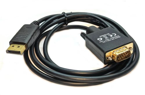 Кабель-перехідник DisplayPort → VGA, 1,5 м для підключення монітора/проектора