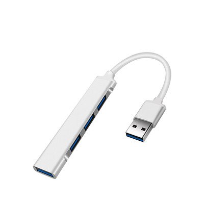 USB‑хаб 4 порти USB‑USB для ноутбука, комп'ютера та телефона