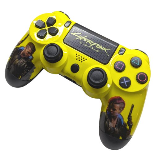 Бездротовий геймпад Sony DualShock 4 v2 для PS4 — дизайн Cyberpunk 2077