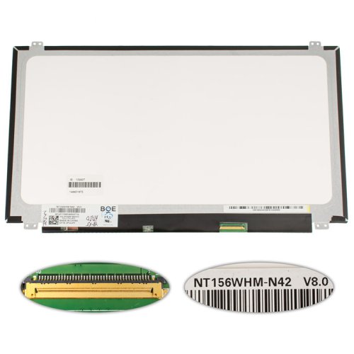 Матриця NT156WHM-N42 15.6" 1366×768 LED Slim eDP 30pin глянцева, конектор справа (renew)