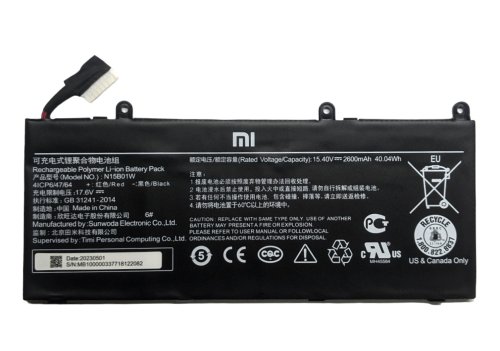 Акумулятор для ноутбука Xiaomi N15B01W/N15B02W — Mi Gaming 15.6 / Mi Ruby 15.6″