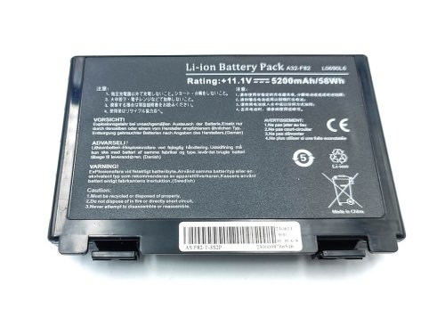 Акумулятор для ноутбука ASUS A32-F82 (F52A/F52K/F52Q/F82A/F82Q/K401J/K40A/K40AB/K40AC), 11.1V 5200mAh