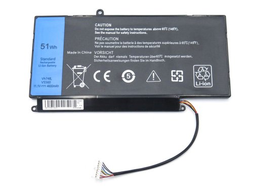 Акумулятор VH748 для Dell Vostro 5470D-1728/2328/2528, 11.1V 4600mAh 51Wh