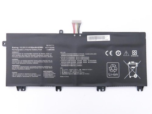Акумулятор B41N1711 для ASUS GL503VD/GL503VM/GL703GE/GL703VD/GL703VM 15.2V 4150mAh 63Wh, кабель 25мм