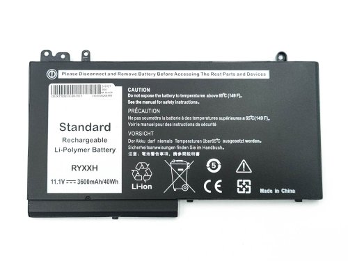 Батарея RYXXH для Dell Latitude 12 E5250/E5450/E5550, 11 3150/3160/3550 11.1V 3600mAh 40Wh